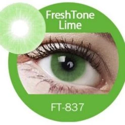 Dinna Freshtone Super Naturals: Lime Green Contact Lenses
