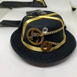 Craft Steampunk Mini Gold Top Hat (J)