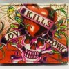 Hurly-Burly Wallet Love Kills Slowly Skull Red 1 Hurly-Burly Wallet Love Kills Slowly Skull Red