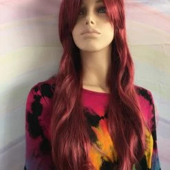 Bell's Wigs Deluxe Burgundy Wavy Wig