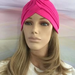 Jacky Wang Bright Pink Turban