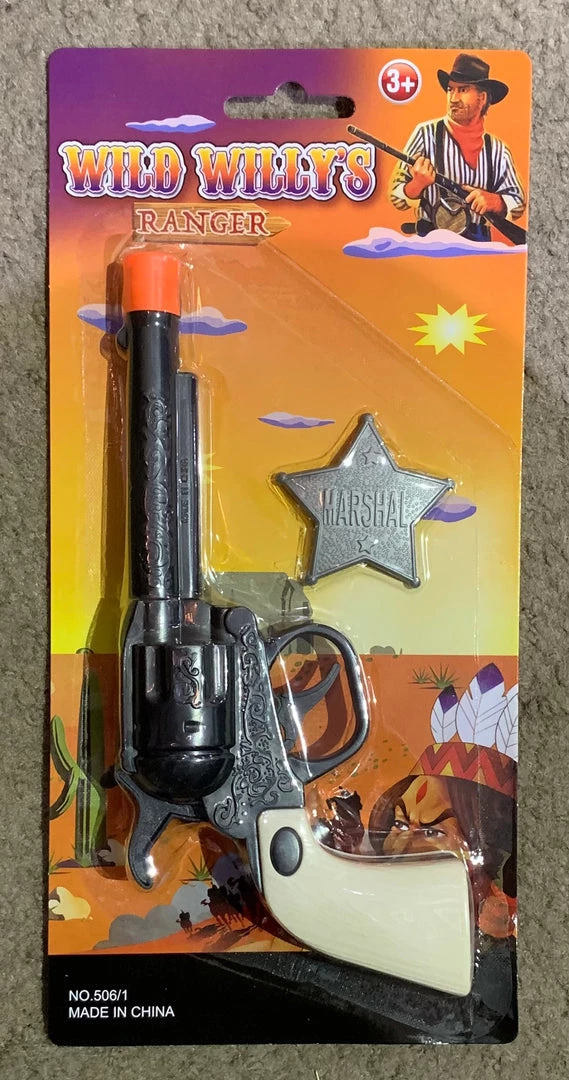 Austwide Cowboy & Western Wild West Toy Gun And Badge Kit 3 Austwide Cowboy & Western Wild West Toy Gun And Badge Kit