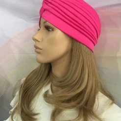 Jacky Wang Bright Pink Turban