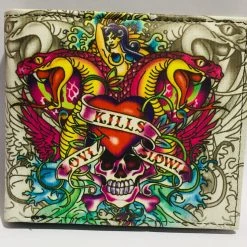 Hurly-Burly Wallet Love Kills Slowly Snakes White Sale