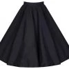 Malltop 1950's Black Circle Skirt Skirts