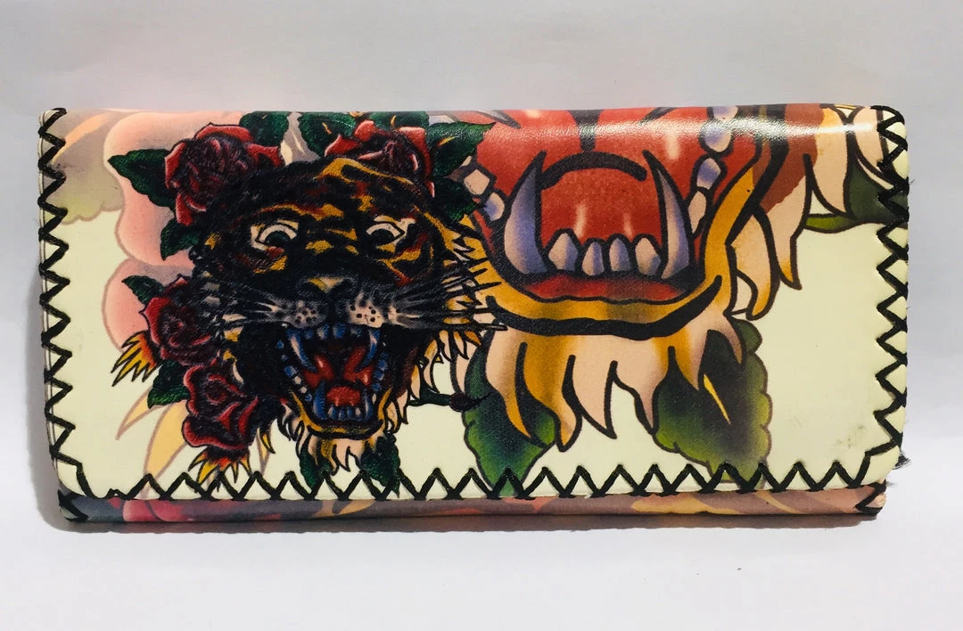 Hurly-Burly Sale Purse Tattoo Tiger With Stitching 3 Hurly-Burly Sale Purse Tattoo Tiger With Stitching