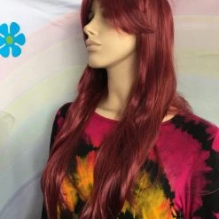 Bell's Wigs Deluxe Burgundy Wavy Wig