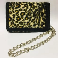 Hurly-Burly Wallet Brown Leopard Fur Bags & Wallets