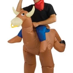 AnneCart Inflatable Ride On Bull Costume Animals And Insects