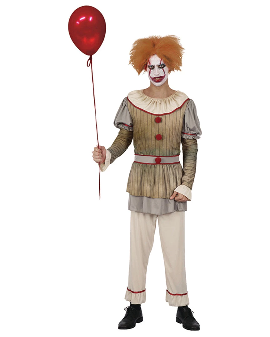 Hurly-Burly Adults Scary Sideshow Clown Costume 3 Hurly-Burly Adults Scary Sideshow Clown Costume