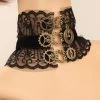 AnneCart Steampunk Lace Cogs Choker (J)