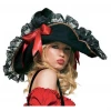AnneCart Black Lace Pirate Hat