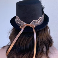 Craft Steampunk Lace Hearts And Chains Hat (YY)