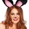 Leg Avenue Easter Black Plush Bunny Ears