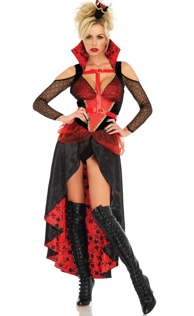 Leg Avenue Adults Rebel Red Queen Costume 3 Leg Avenue Adults Rebel Red Queen Costume
