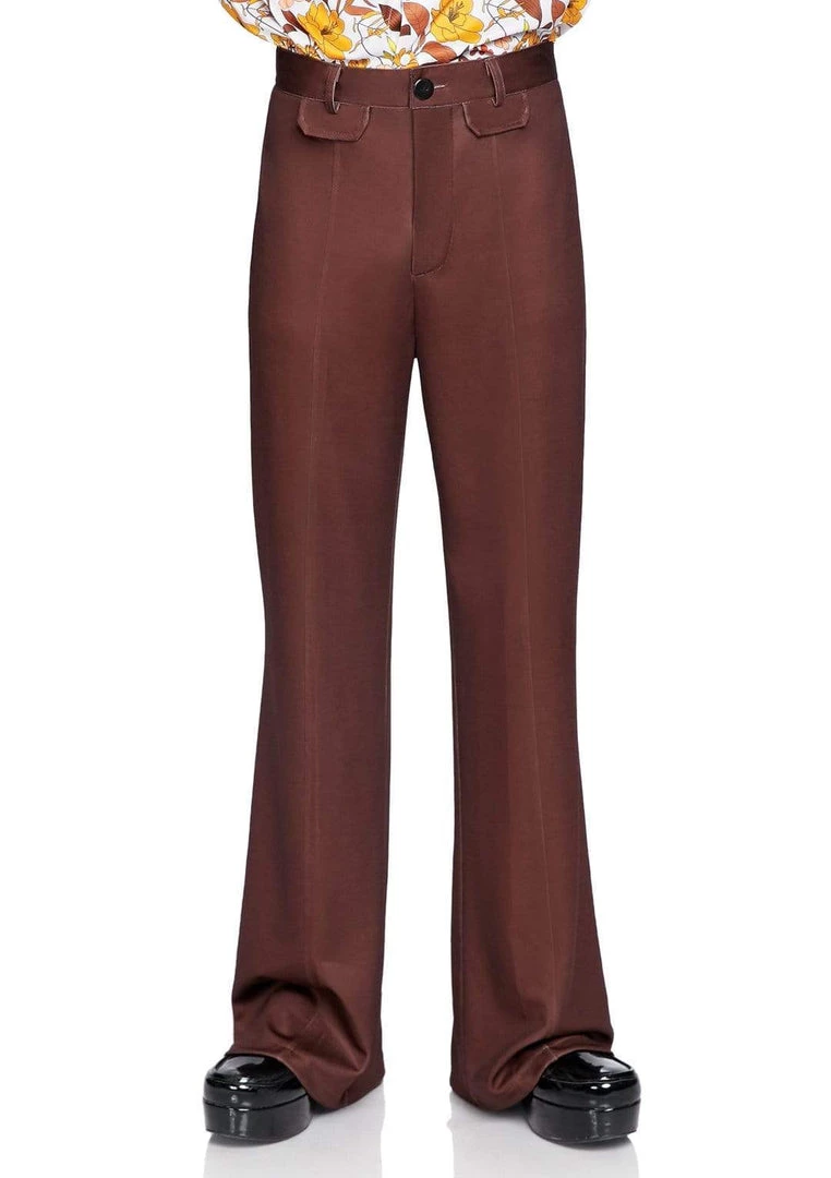 Leg Avenue 60's - 70's Disco & Hippie Brown Bell Bottom Disco 70s Pants 3 Leg Avenue 60's - 70's Disco & Hippie Brown Bell Bottom Disco 70s Pants