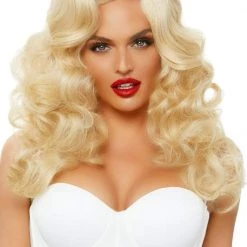 Leg Avenue Wigs Bombshell Blonde Long Curly Wig
