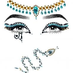 Leg Avenue Hair & Beauty Cleopatra Rhinestone Face Jewels