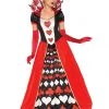 Leg Avenue Deluxe Queen Of Hearts Costume Gown Adults