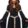 Hurly-Burly Pagan Witch Long Hooded Cloak