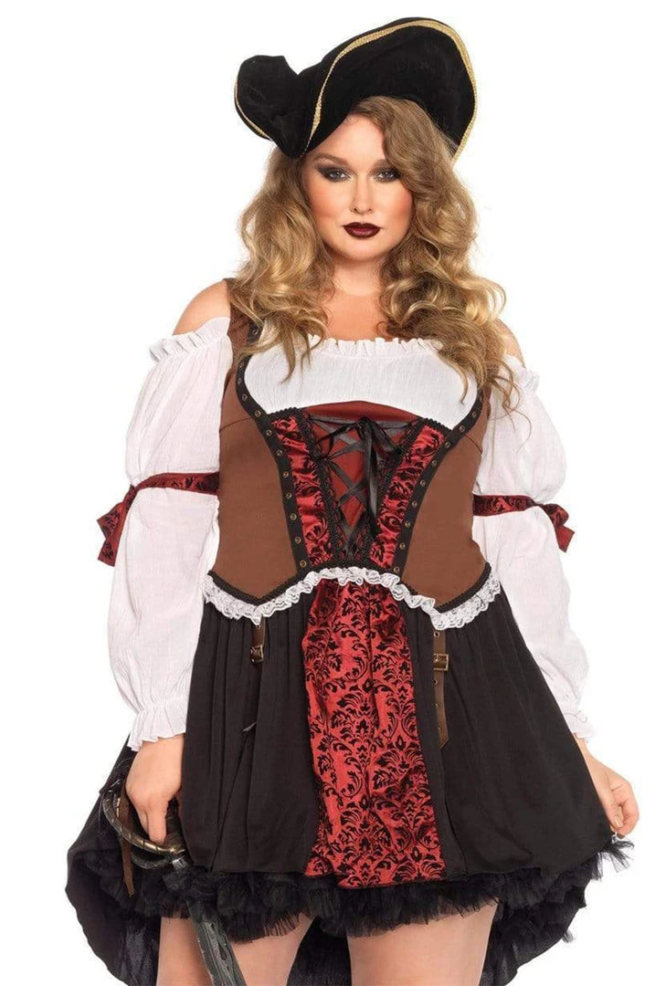 Leg Avenue Plus Ruthless Wench Pirate Costume 3 Leg Avenue Plus Ruthless Wench Pirate Costume