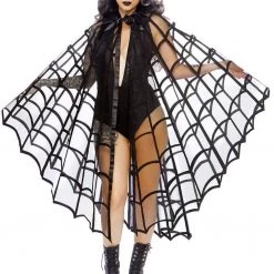 Leg Avenue Velvet Web Cape
