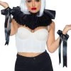 Leg Avenue Deluxe Ruffle Collar And Wrist Cuffs Set 2 Leg Avenue Deluxe Ruffle Collar And Wrist Cuffs Set
