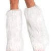 Leg Avenue White Fluffy Leg Warmers Costume Accessories