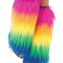 Leg Avenue Rainbow Furry Leg Warmers