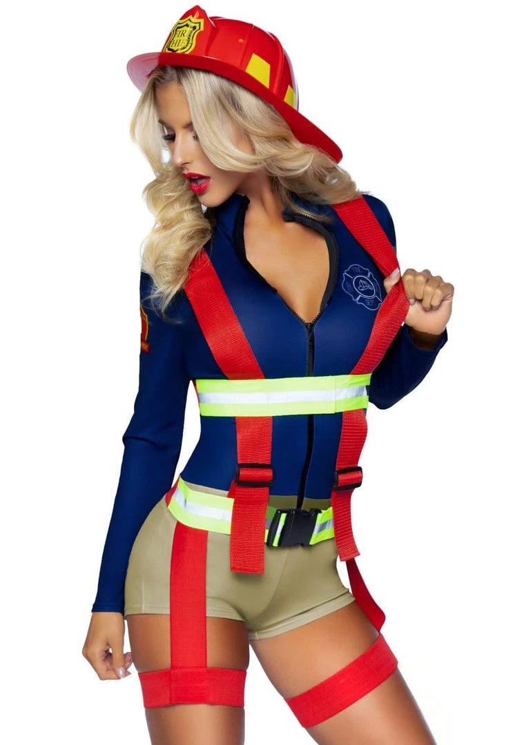 Leg Avenue Firefighter Hottie Costume 4 Leg Avenue Firefighter Hottie Costume