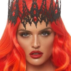 Leg Avenue Black Jewelled Crown Costume Accessories
