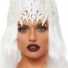 Leg Avenue White Jewelled Crown Costume Accessories