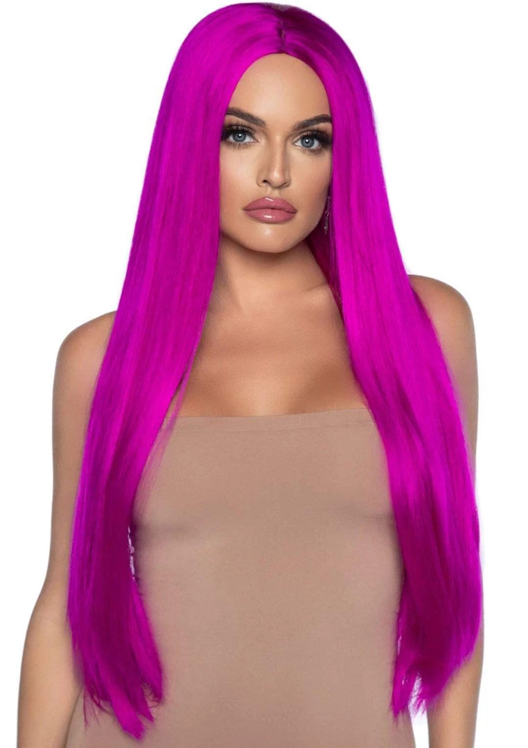 Leg Avenue Wigs Long Straight Raspberry Deluxe Wig 3 Leg Avenue Wigs Long Straight Raspberry Deluxe Wig