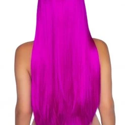 Leg Avenue Wigs Long Straight Raspberry Deluxe Wig 5 Leg Avenue Wigs Long Straight Raspberry Deluxe Wig
