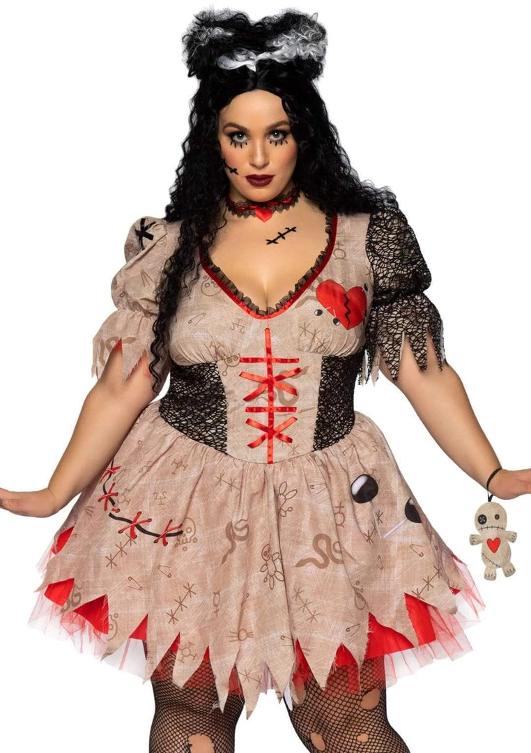 Leg Avenue Deadly Voodoo Doll Costume Halloween 4 Leg Avenue Deadly Voodoo Doll Costume Halloween