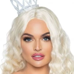Leg Avenue Mini Rhinestone Crown Hats & Headwear