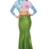 Leg Avenue Green Shimmer Spandex Mermaid Maxi Skirt