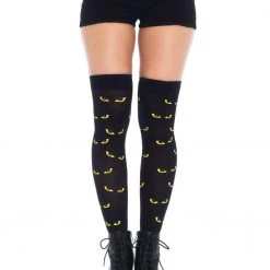 Leg Avenue Spooky Eyes Thigh High Tights