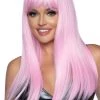 Leg Avenue Deluxe Baby Pink Straight Wig Wigs