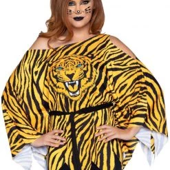 Leg Avenue Animals And Insects Tiger Queen Costume Poncho