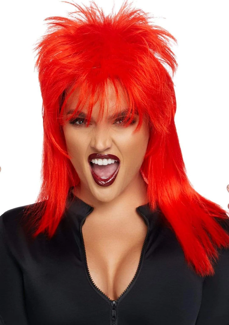 Leg Avenue Unisex Red Rock Star Wig 3 Leg Avenue Unisex Red Rock Star Wig