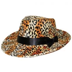 TomFoolery Leopard Print Pimp Hat Hats & Headwear