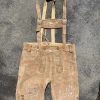 Hurly-Burly Light Brown Authentic Leather German Lederhosen Celebrations