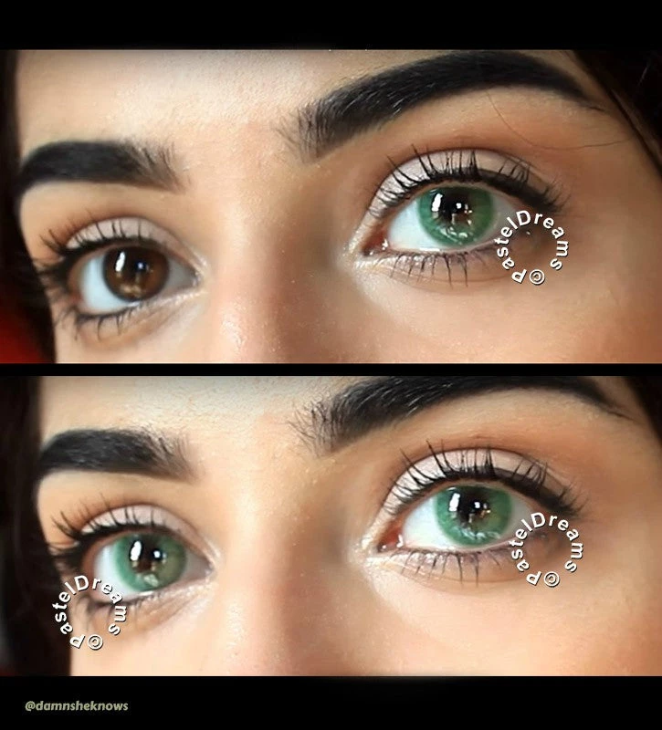 Dinna Freshtone Super Naturals: Icy Green Contact Lenses 5 Dinna Freshtone Super Naturals: Icy Green Contact Lenses