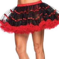Malltop Tutus & Petticoats Black And Red Tutu Skirt