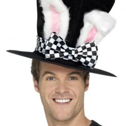 Smiffys March Hare Top Hat With Bunny Ears Easter