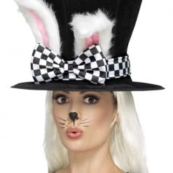 Smiffys March Hare Top Hat With Bunny Ears Easter