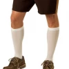 Leg Avenue Mens White Oktoberfest Socks Thigh Highs