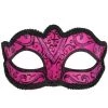 TomFoolery Masks & Eyemasks Hot Pink Plain Glitter Mask 2 TomFoolery Masks & Eyemasks Hot Pink Plain Glitter Mask