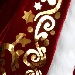 AnneCart Deep Red Velvet Lightweight Santa Costume Christmas Costumes 14 AnneCart Deep Red Velvet Lightweight Santa Costume Christmas Costumes